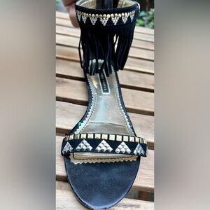 LOVELY PEOPLE Suede Fringe Sandals